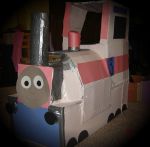 Cardboard choo choo