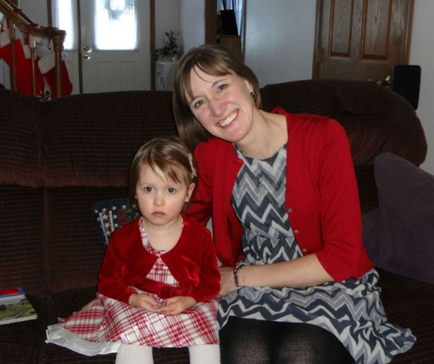 Christmas 2012 Mama O and big sister