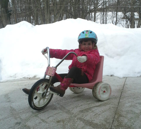 riding trikes March 2014