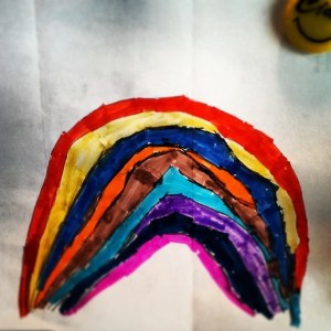 Big Sister's Rainbow drawing