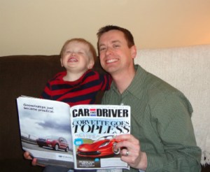 Reading Car & Driver Magazine together