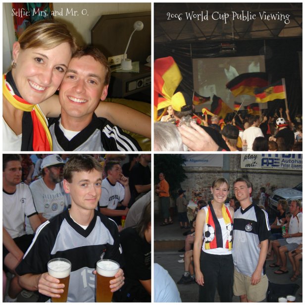 One of our favorite nights - watching Germany play at a public viewing in a outer-lying area of Stuttgart