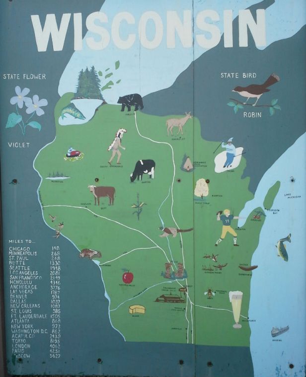 mural of Wisconsin