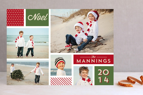 Minted Holiday Collage Photo Card
