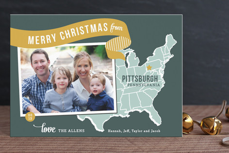 Minted Holiday Map Holiday Card