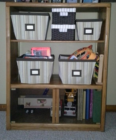 organized toy storage