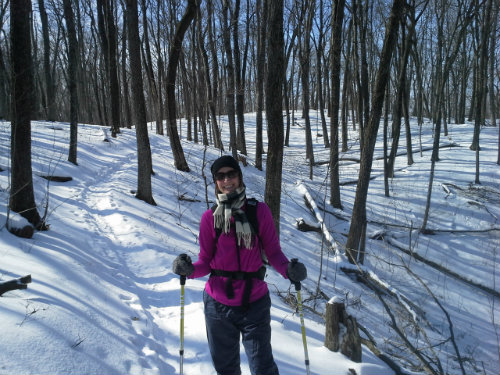Mama O. Snowshoeing