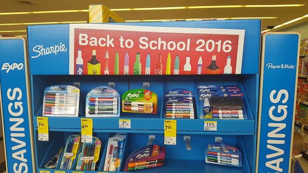 Back to School display Sharpie