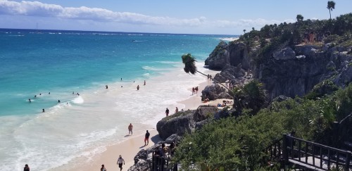 Tulum view of the beach
